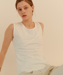 kiehtova | 【kiehtova】BREEZE COTTON BLOCKING TANK TOPS/ブリーズ コットン ブロッキング タンク(タンクトップ)