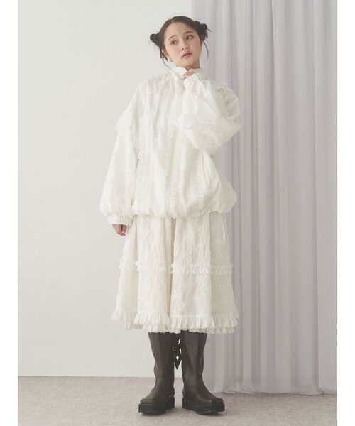 セール】デコレーションレースミディスカート（スカート）｜merry