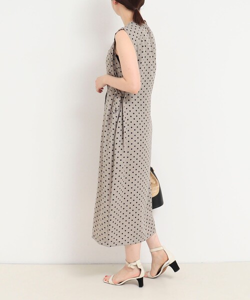 MICO COULIER（ミコクリエ）の「ドットサイドベルトワンピース（ワンピース・レディース・ベージュ系その他/ブルー系その他・38）」の19枚目の写真