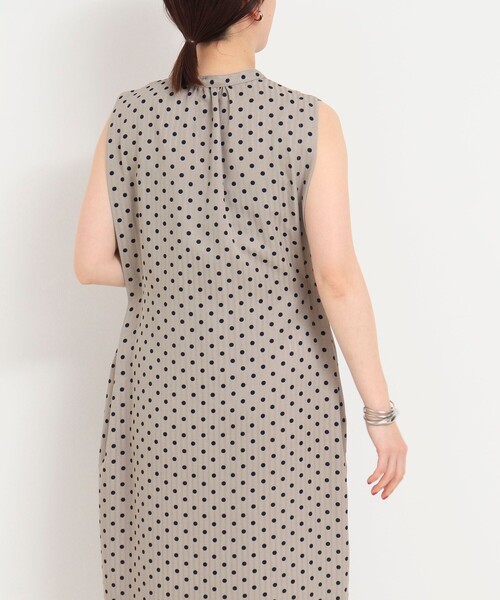 MICO COULIER（ミコクリエ）の「ドットサイドベルトワンピース（ワンピース・レディース・ベージュ系その他/ブルー系その他・38）」の21枚目の写真
