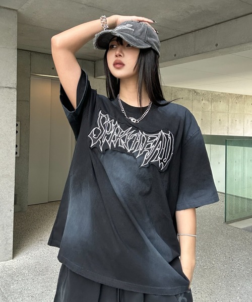 ドルマンレタリングTシャツ（Tシャツ/カットソー）｜KsG（ケーエスジー