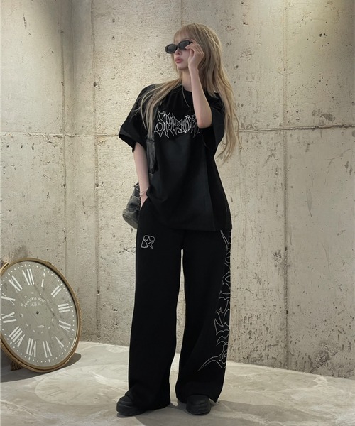 KsG（ケーエスジー）の「ドルマンレタリングTシャツ（Tシャツ/カットソー・レディース・ブラック/ベージュ・X-LARGE/LARGE/MEDIUM）」の21枚目の写真
