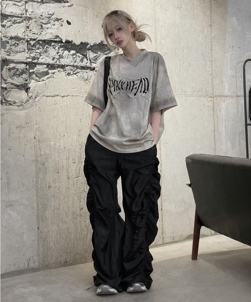 KsG（ケーエスジー）の「ドルマンレタリングTシャツ（Tシャツ/カットソー・レディース・ブラック/ベージュ・X-LARGE/LARGE/MEDIUM）」の18枚目の写真