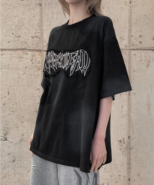 KsG（ケーエスジー）の「ドルマンレタリングTシャツ（Tシャツ/カットソー・レディース・ブラック/ベージュ・X-LARGE/LARGE/MEDIUM）」の19枚目の写真