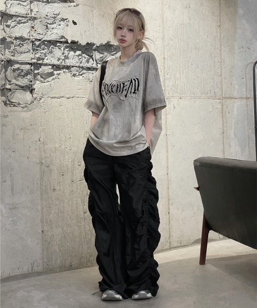 KsG（ケーエスジー）の「ドルマンレタリングTシャツ（Tシャツ/カットソー・レディース・ブラック/ベージュ・X-LARGE/LARGE/MEDIUM）」の17枚目の写真