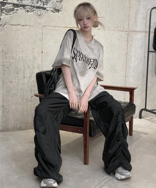 KsG（ケーエスジー）の「ドルマンレタリングTシャツ（Tシャツ/カットソー・レディース・ブラック/ベージュ・X-LARGE/LARGE/MEDIUM）」の16枚目の写真