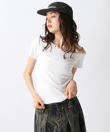 FOREVER 21 | 【2025SS】スタッズワンショルT(Tシャツ/カットソー)