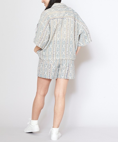 ブラウス シャツ 「Kahiko」SURF＆Palms カニエラシャツ レディース Kahiko ブラウス シャツ 「Kahiko」SURF＆Palms カニエラシャツ