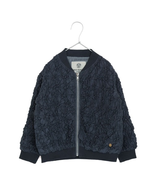 MAKE YOUR DAY(メイクユアデイ)の「シャーリングシアーブルゾン■80~140cm(ブルゾン・キッズ・ブラック/グレー・80/90/110/120/130/100/140)」の2枚目の写真