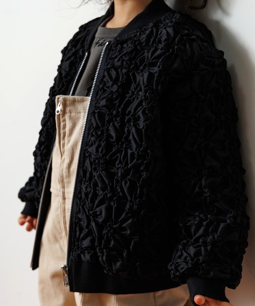 MAKE YOUR DAY(メイクユアデイ)の「シャーリングシアーブルゾン■80~140cm(ブルゾン・キッズ・ブラック/グレー・80/90/110/120/130/100/140)」の11枚目の写真