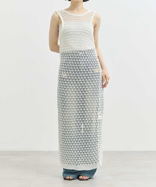 ZOZOTOWN限定》【Louren/ローレン】lacework knit one piece