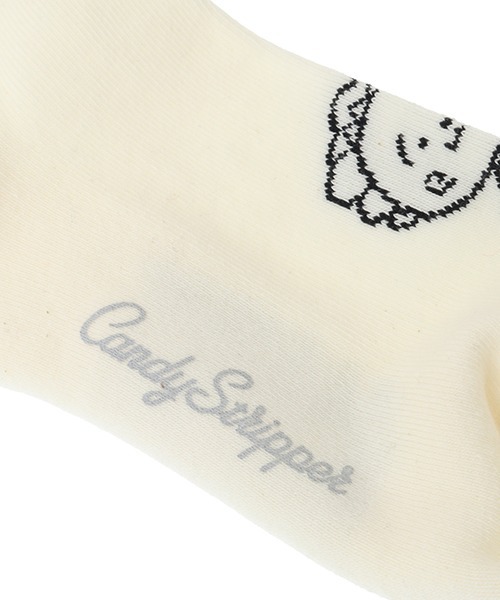 Candy Stripper（キャンディストリッパー）の「【コジコジ×Candy Stripper】遊んで食べて寝て RIB ソックス（ソックス/靴下・レディース・ブラック/ライトグリーン/オフホワイト/オレンジ・FREE）」の5枚目の写真