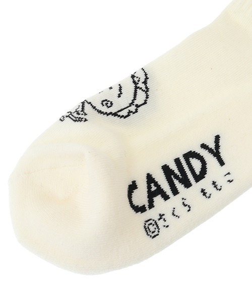 Candy Stripper（キャンディストリッパー）の「【コジコジ×Candy Stripper】遊んで食べて寝て RIB ソックス（ソックス/靴下・レディース・ブラック/ライトグリーン/オフホワイト/オレンジ・FREE）」の6枚目の写真