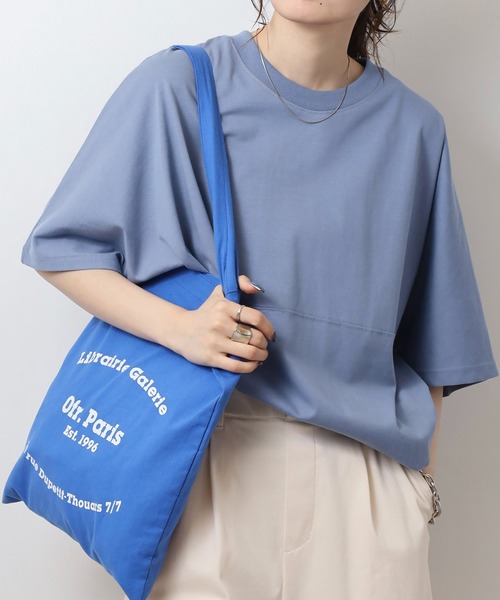 FUNALIVE(ファンアライブ)の「無地 ヘビーウエイト ドルマン 半袖 Tシャツ ワイドシルエット(Tシャツ/カットソー・メンズ・ホワイト/チャコールグレー/ブラック/サックスブルー・M/L/LL)」の7枚目の写真