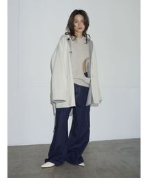 【Htage】フォックス混ビスチェレイヤードニット