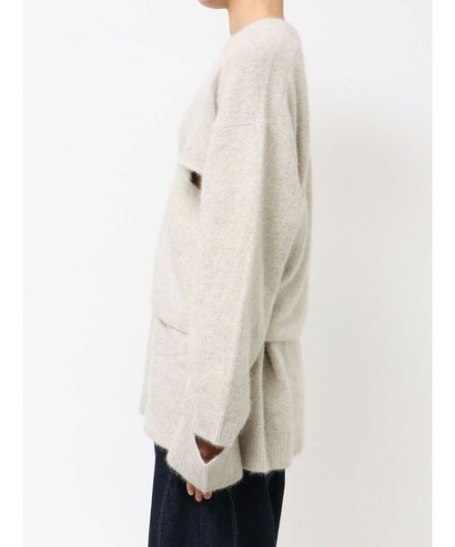 Htage（テージ）の「【Htage】フォックス混ビスチェレイヤードニット（ニット/セーター・レディース・ブラック/ライトグレー・FREE）」の10枚目の写真