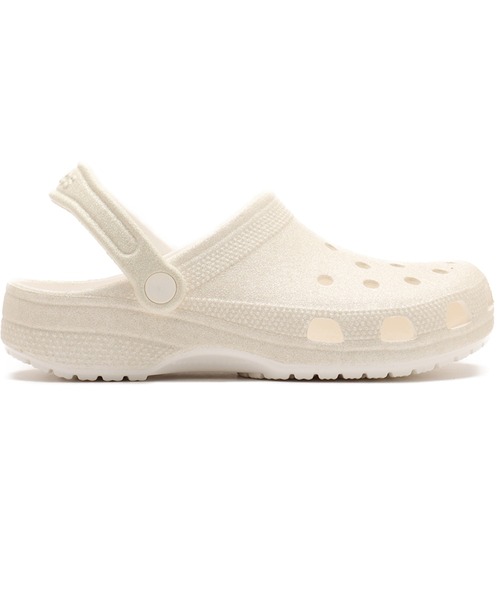 crocs(クロックス)の「crocs Classic Glitter Clog / クロックス クラッシク グリッター クロッグ(サンダル・レディース・ホワイト・22.0cm/25.0cm/24.0cm/23.0cm)」の4枚目の写真