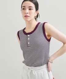 【Healthknit/ヘルスニット】別注/ヘンリーボーダータンクトップ