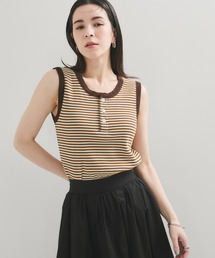 ADAM ET ROPE’ ボーダー 半袖カットソー agnes b. pour ADAM ET ROPE'】ハーフスリーブボーダーTシャツ