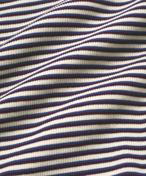 Healthknit(ヘルスニット)の「【Healthknit/ヘルスニット】別注/ヘンリーボーダータンクトップ(Tシャツ/カットソー・レディース・パープル系その他2/オレンジ系その他2・FREE)」の15枚目の写真