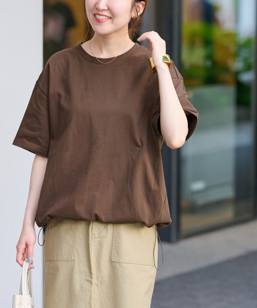tシャツ 「25AW新作 / 抗菌防臭 / 接触冷感」OEドロストコクーンプルオーバー レディース 25AW新作 / 抗菌防臭 / 接触冷感］OEドロストコクーンプル