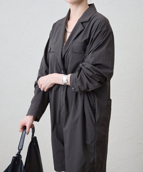 SHENERY（シーナリー）の「ジャケットオールインワン（サロペット/オーバーオール・レディース・チャコールグレー/ベージュ・FREE）」の17枚目の写真