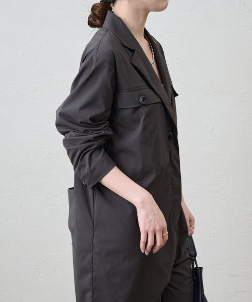 SHENERY（シーナリー）の「ジャケットオールインワン（サロペット/オーバーオール・レディース・チャコールグレー/ベージュ・FREE）」の22枚目の写真