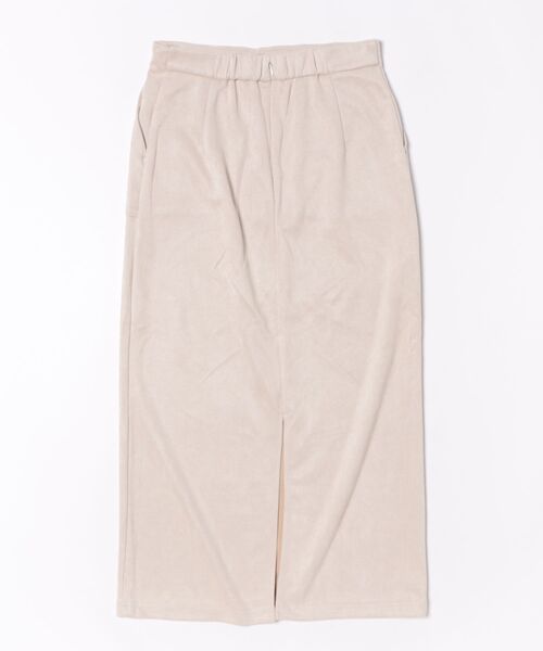 INTERPLANET（インタープラネット）の「マシュマロスエードタイトスカート（スカート・レディース・チャコールグレー/キャメル/グレイッシュベージュ・FREE）」の4枚目の写真