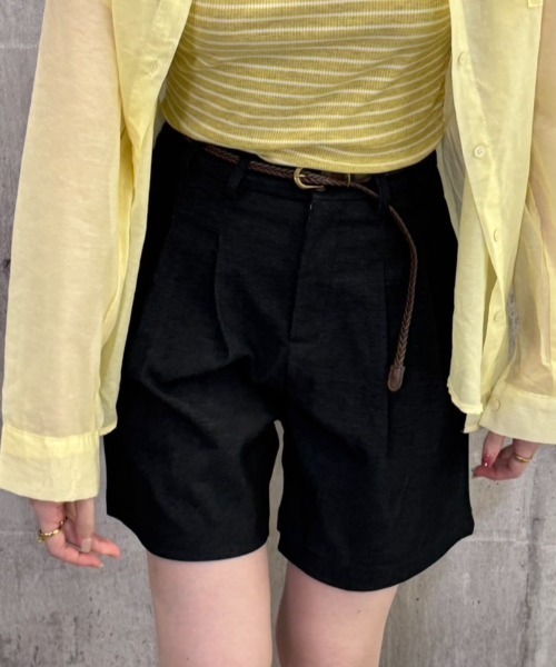 FMiBL(ファミル)の「ベルト付きハーフパンツ(その他パンツ・レディース・ブラック・FREE)」の7枚目の写真