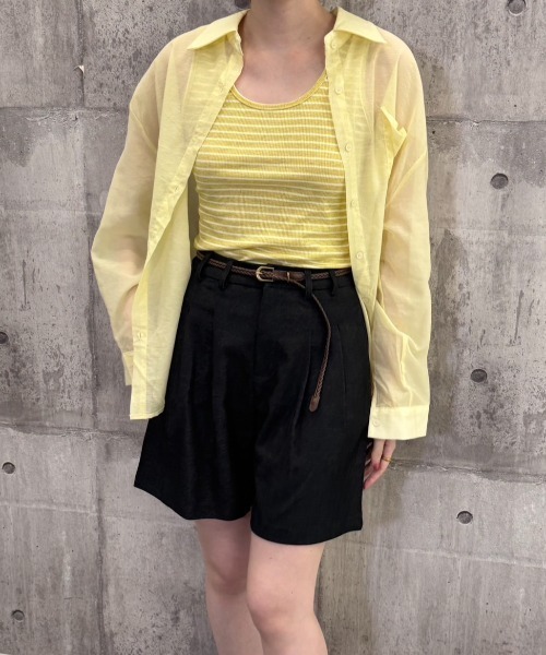 FMiBL(ファミル)の「ベルト付きハーフパンツ(その他パンツ・レディース・ブラック・FREE)」の2枚目の写真