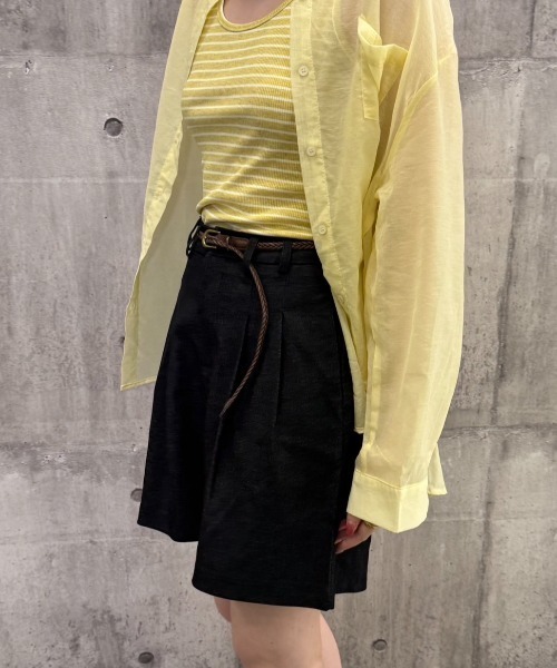 FMiBL(ファミル)の「ベルト付きハーフパンツ(その他パンツ・レディース・ブラック・FREE)」の3枚目の写真