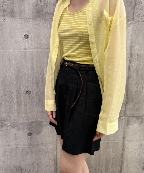 FMiBL(ファミル)の「ベルト付きハーフパンツ(その他パンツ・レディース・ブラック・FREE)」の6枚目の写真