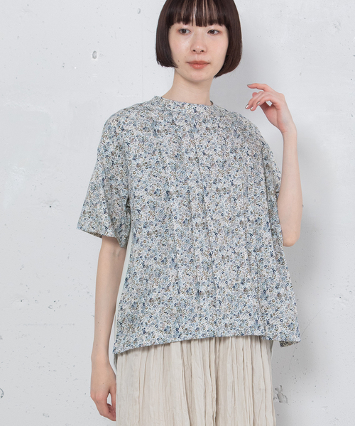 POU DOU DOU(プードゥドゥ)の「布帛使いトップス(Tシャツ/カットソー・レディース・ブラック/オフホワイト/ライトグレー・M)」の3枚目の写真