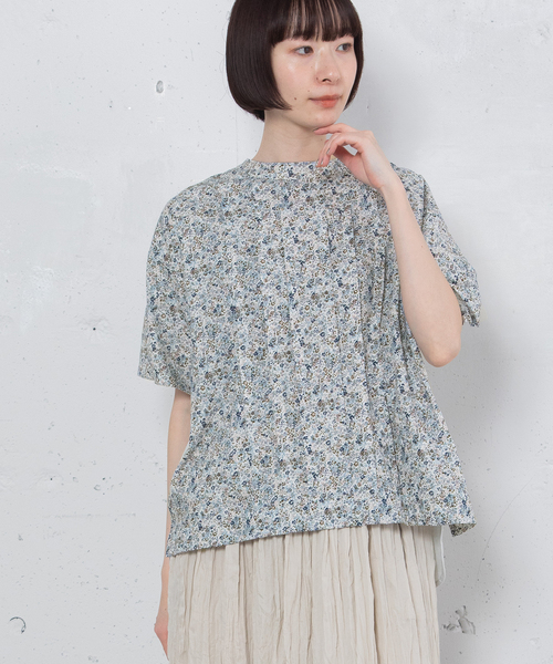 POU DOU DOU(プードゥドゥ)の「布帛使いトップス(Tシャツ/カットソー・レディース・ブラック/オフホワイト/ライトグレー・M)」の13枚目の写真