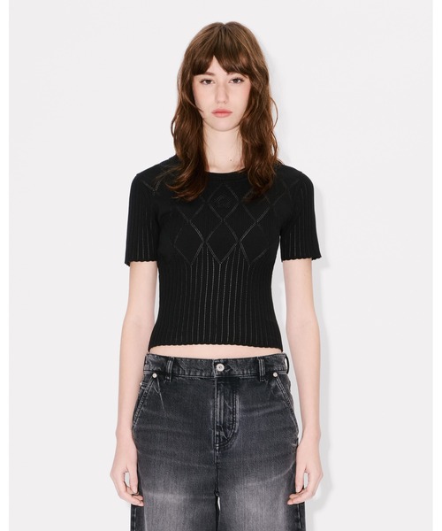KENZO(ケンゾー)の「ショート スリーブ ニット トップ(その他トップス・レディース・ブラック系その他5・X-SMALL/SMALL)」の4枚目の写真