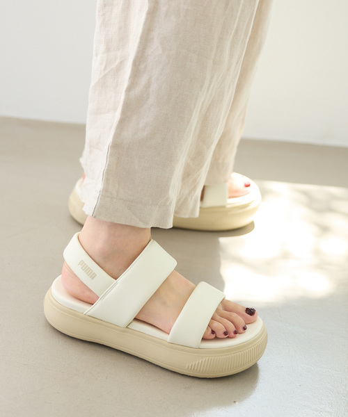 PUMA(プーマ)の「PUMA/プーマ MAYU PUFFY(サンダル・レディース・ブラック/アイボリー・23cm/24cm/25cm)」の7枚目の写真