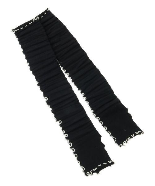 Green　Parks（グリーンパークス）の「JAMGARDEN.UVカット配色メロウアームカバー（アームカバー・レディース・ブラック/ブルー・FREE）」の2枚目の写真