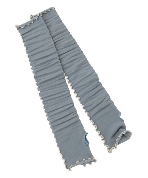 Green　Parks（グリーンパークス）の「JAMGARDEN.UVカット配色メロウアームカバー（アームカバー・レディース・ブラック/ブルー・FREE）」の8枚目の写真