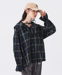 【未使用】 BEAMS ビームス　シャツ　ステラジーン　シャツ　フリルシャツ BEAMS HEART（ビームス ハート）フリル ブラウス（シャツ