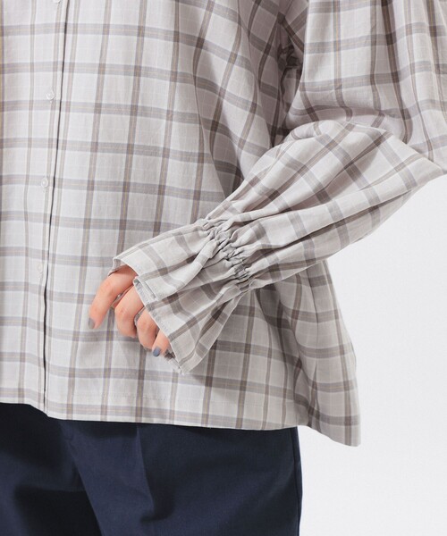 チェック フリルカラー シャツ（シャツ/ブラウス）｜BEAMS BOY