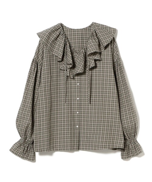 チェック フリルカラー シャツ（シャツ/ブラウス）｜BEAMS BOY