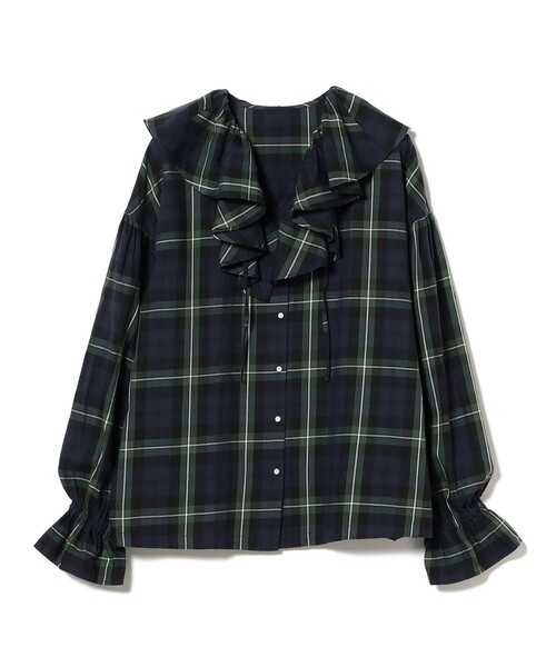 チェック フリルカラー シャツ（シャツ/ブラウス）｜BEAMS BOY