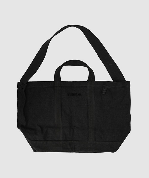 TEKLA ビーチバッグ　ブラック Beach Bag – Black Sand | Tekla Fabrics