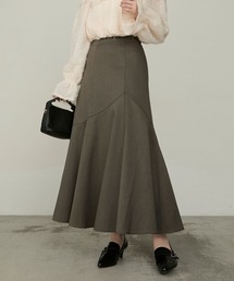 【Cherir Mignon】- Silhouette Couture -アシメ切替マーメイドロングスカート