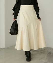 【Cherir Mignon】- Silhouette Couture -アシメ切替マーメイドロングスカート
