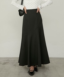 【Cherir Mignon】- Silhouette Couture -アシメ切替マーメイドロングスカート