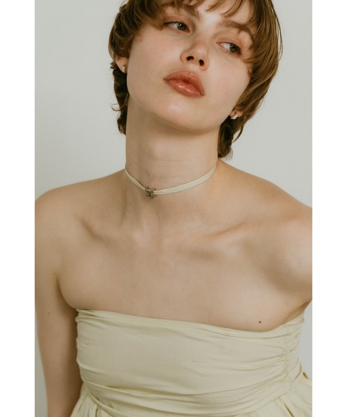 Knuth Marf(クヌースマーフ)の「Knuth Marf 2way peplum tops(キャミソール・レディース・ホワイト/ライトグリーン/ブラック・FREE)」の17枚目の写真