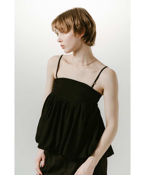 Knuth Marf(クヌースマーフ)の「Knuth Marf 2way peplum tops(キャミソール・レディース・ホワイト/ライトグリーン/ブラック・FREE)」の11枚目の写真