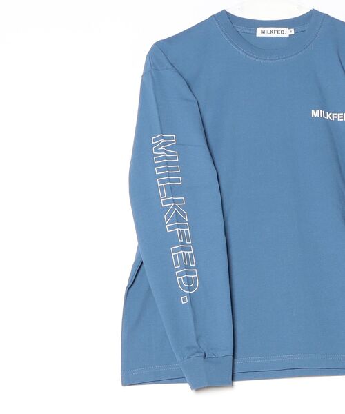 MILKFED.（ミルクフェド）の「STENCIL LOGO L/S TEE（Tシャツ/カットソー・レディース・ホワイト/ブルー/ブラック・L/M）」の14枚目の写真