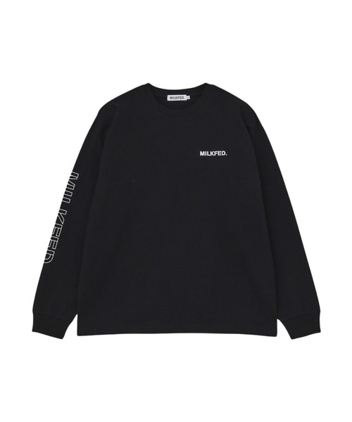 MILKFED.（ミルクフェド）の「STENCIL LOGO L/S TEE（Tシャツ/カットソー・レディース・ホワイト/ブルー/ブラック・L/M）」の6枚目の写真